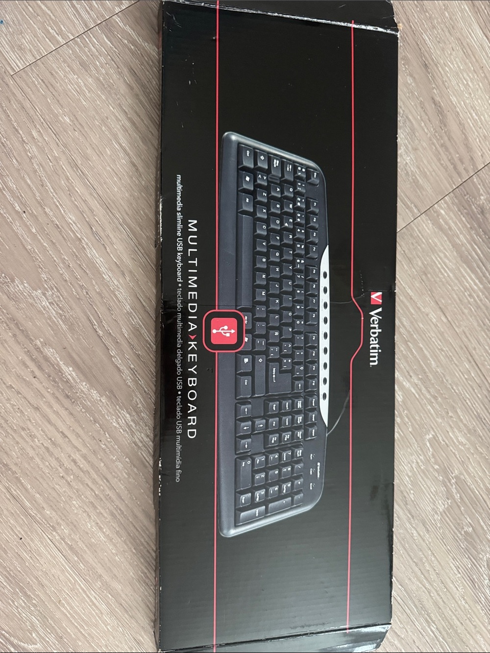 Verbatim Black Multimedia USB Keyboard with Shortcut Keys